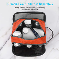 Gonex toiletry bag organized pockets — breathable mesh pouch for small items