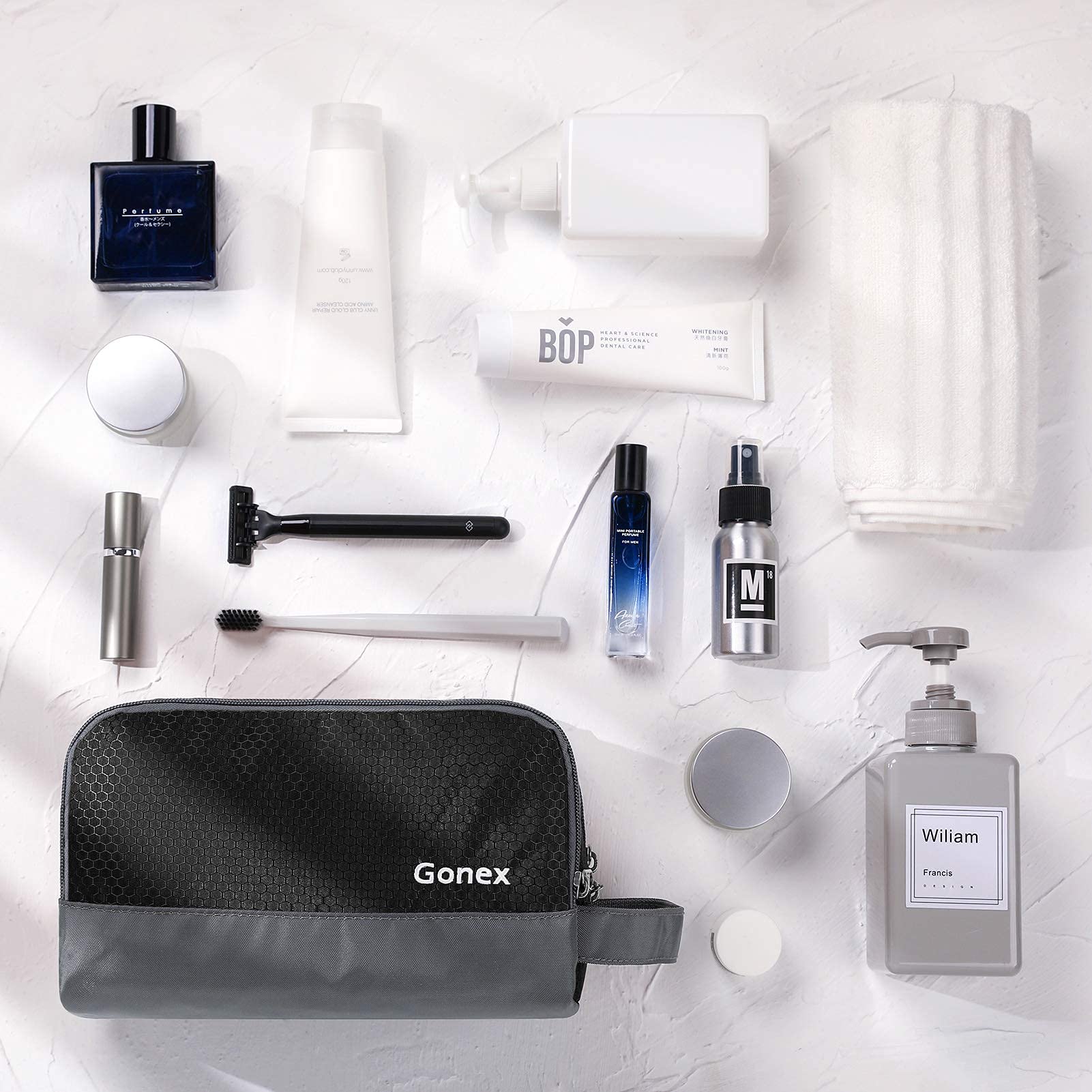 Gonex compact size fits in duffel or suitcase.