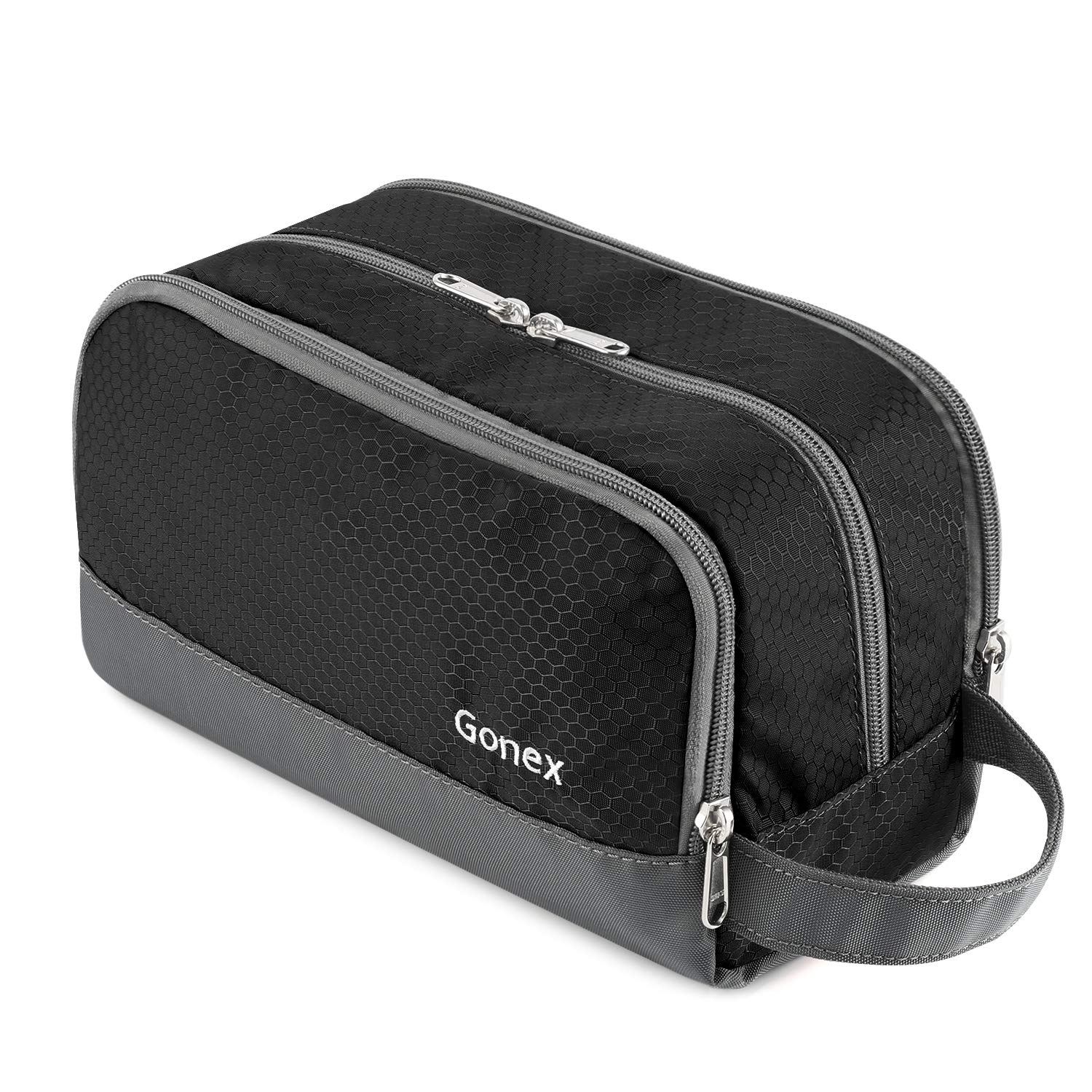 Gonex travel toiletry bag with water-resistant fabric for durable travel.