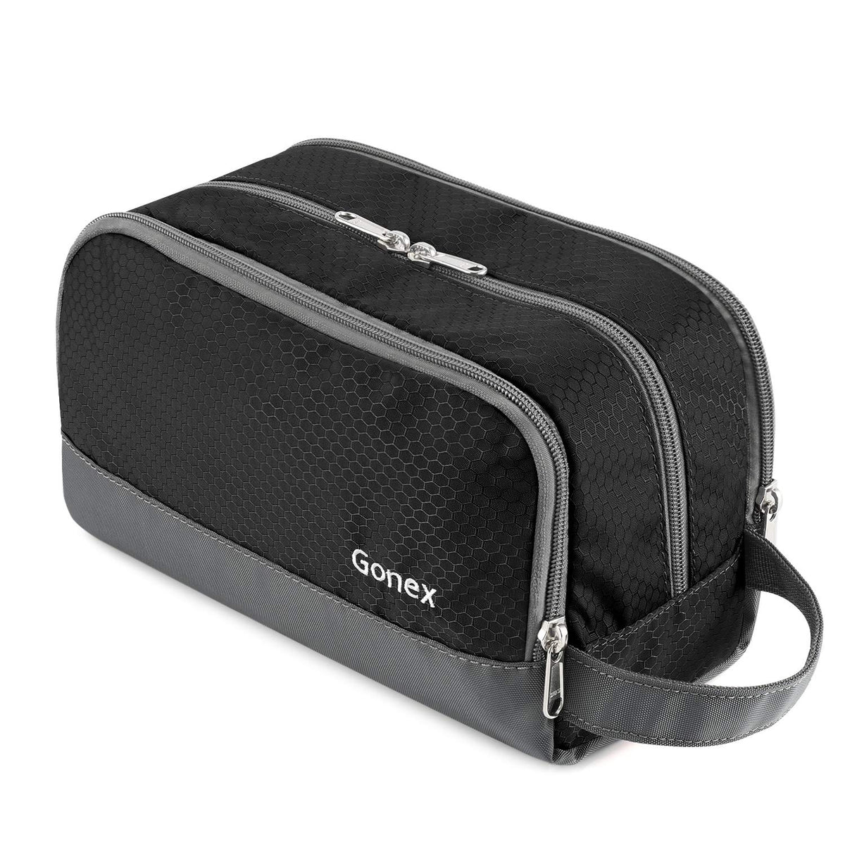 Gonex travel toiletry bag with water-resistant fabric for durable travel.
