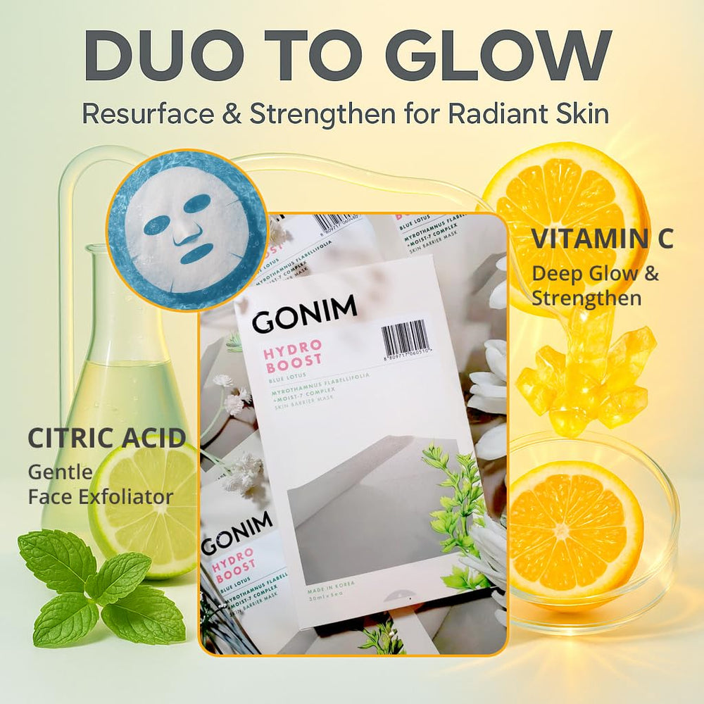 GONIM face-mask blue-light-protection sheet helps shield skin during screen time.