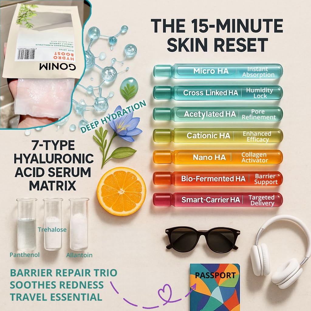 GONIM face-mask vitamin-c-b5-panthenol sheet supports brightening and hydration.