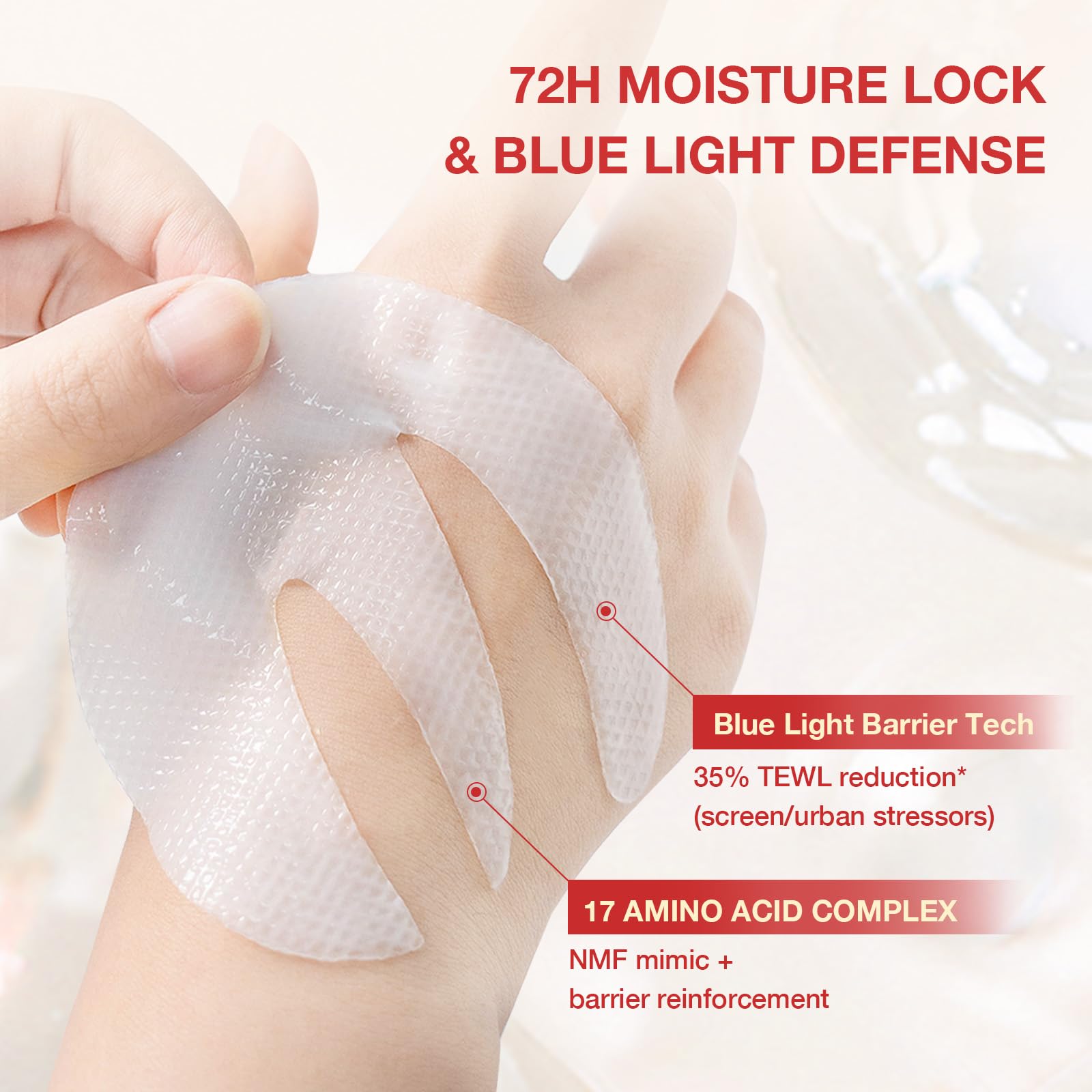 GONIM Travel-friendly eye patches sit in a compact box for easy on-the-go use