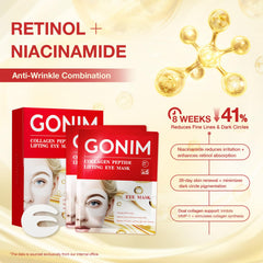 GONIM Under Eye Patches 360° Fit closeup reveals texture and hydration-ready surface