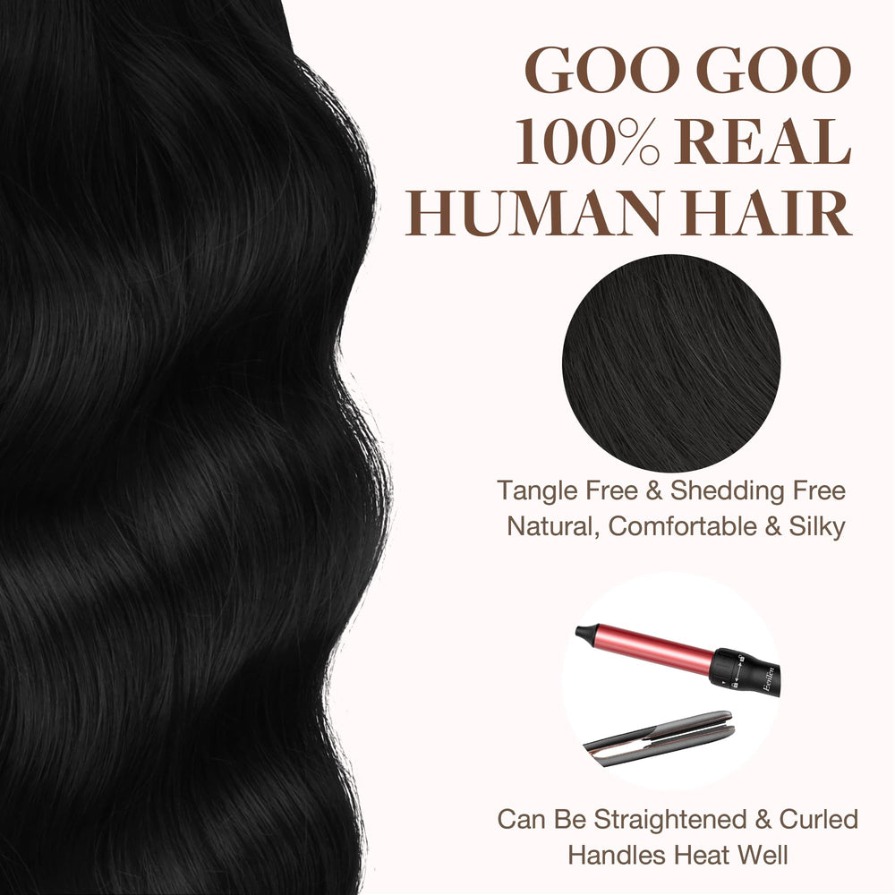 GOO GOO care tips for washing and air drying Remy hair