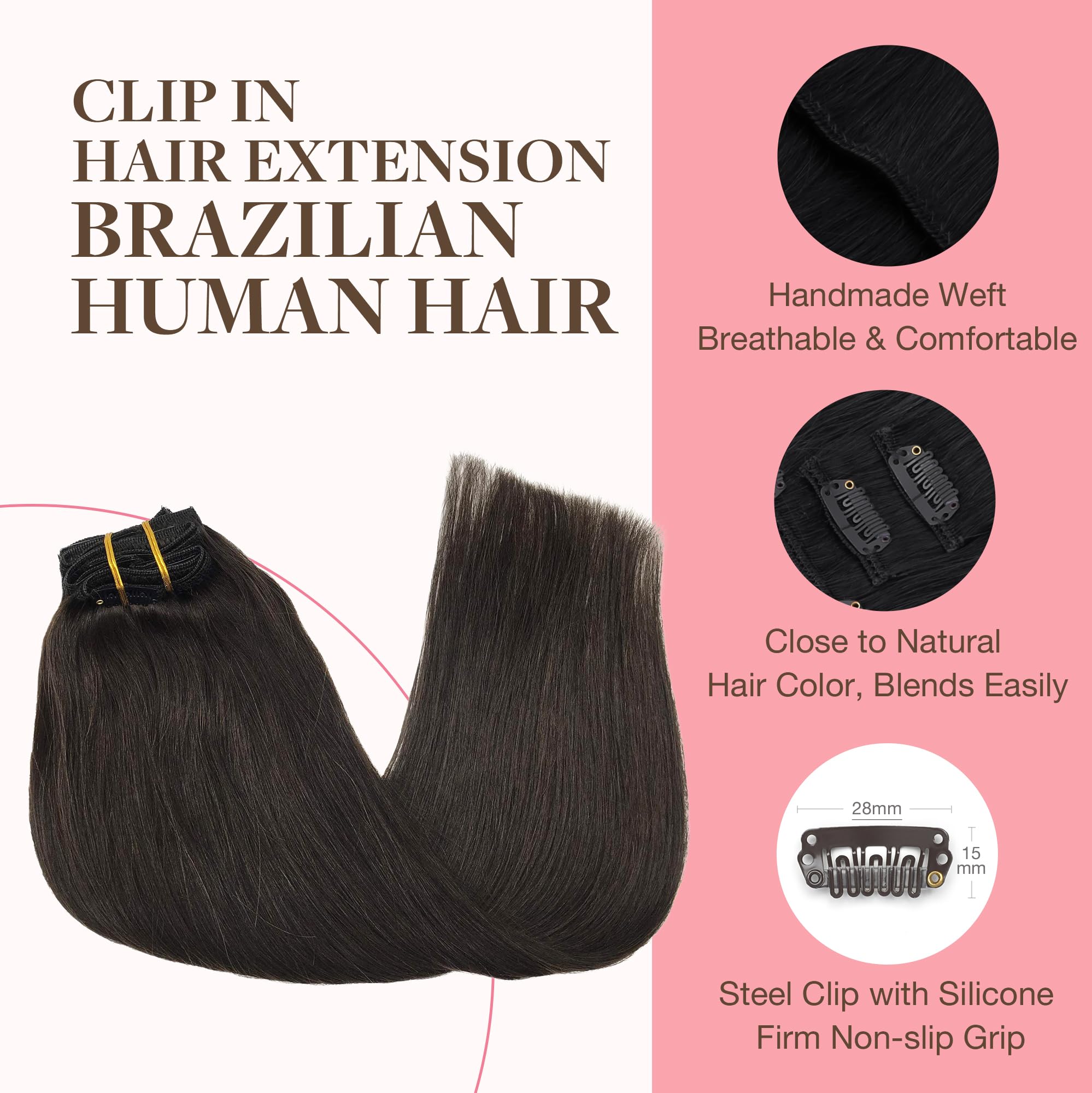 GOO GOO 18-inch hair extensions shown for long, voluminous look