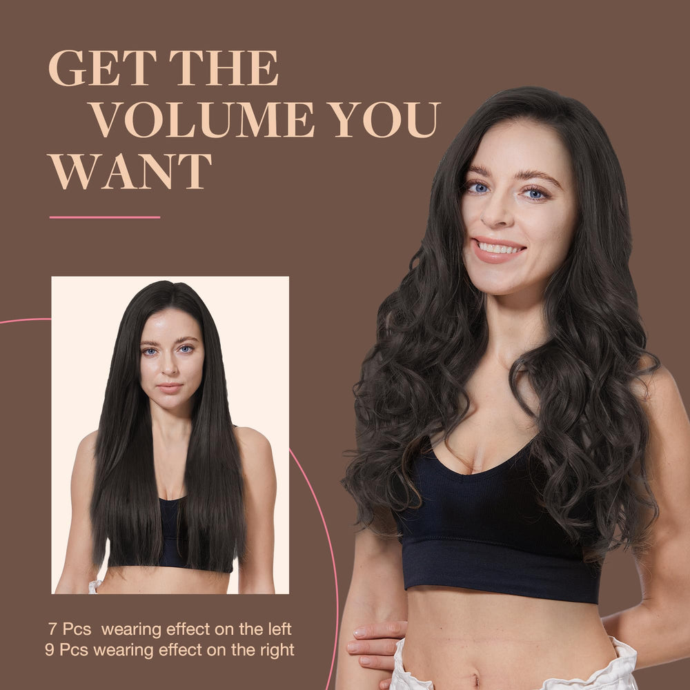 GOO GOO clip-in hair extensions care routine flat lay shows simple maintenance