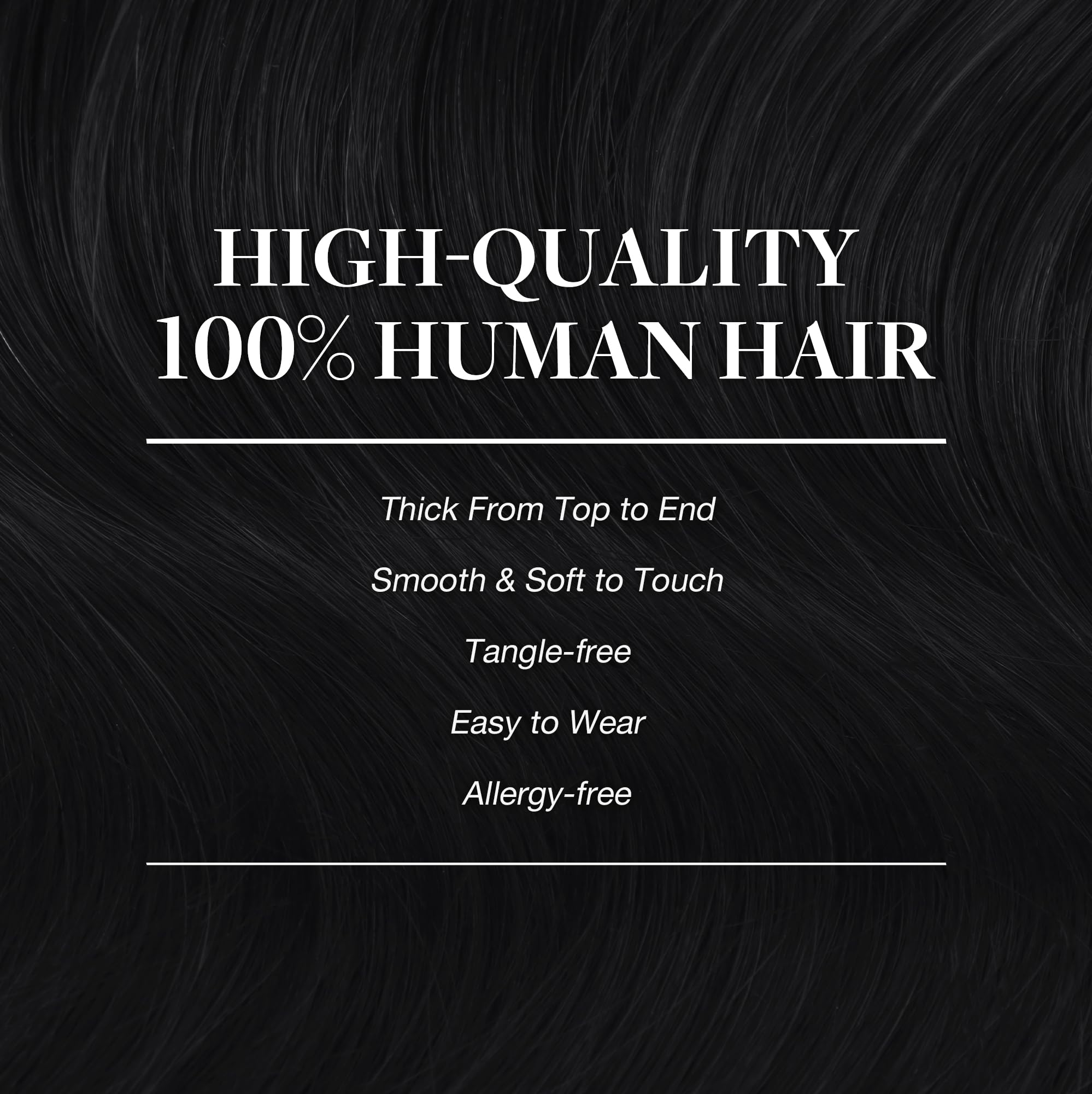 GOO GOO clip-in hair extensions clips silicone-backed for comfortable secure wear.
