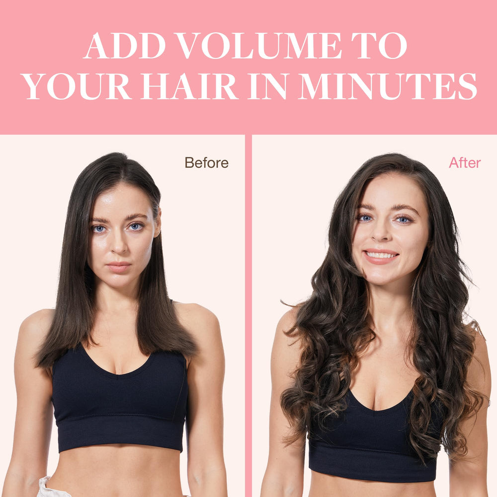 GOO GOO color 2 dark brown shade blends with darker hair
