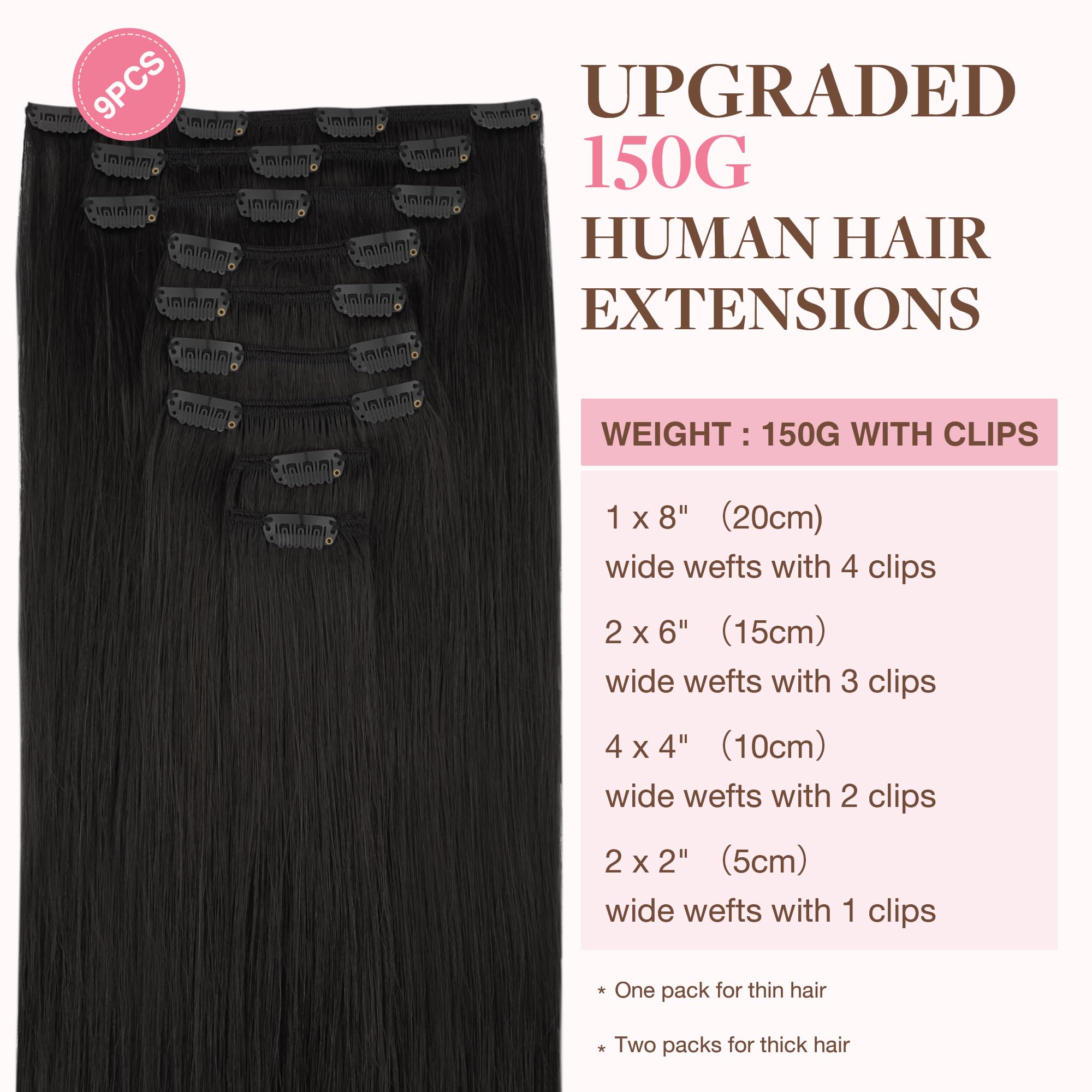 GOO GOO clip-in extensions worn on model demonstrate instant length and volume.
