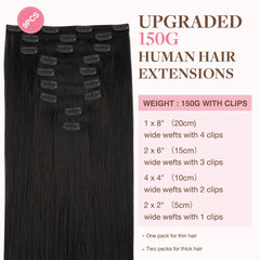 GOO GOO clip-in extensions worn on model demonstrate instant length and volume.