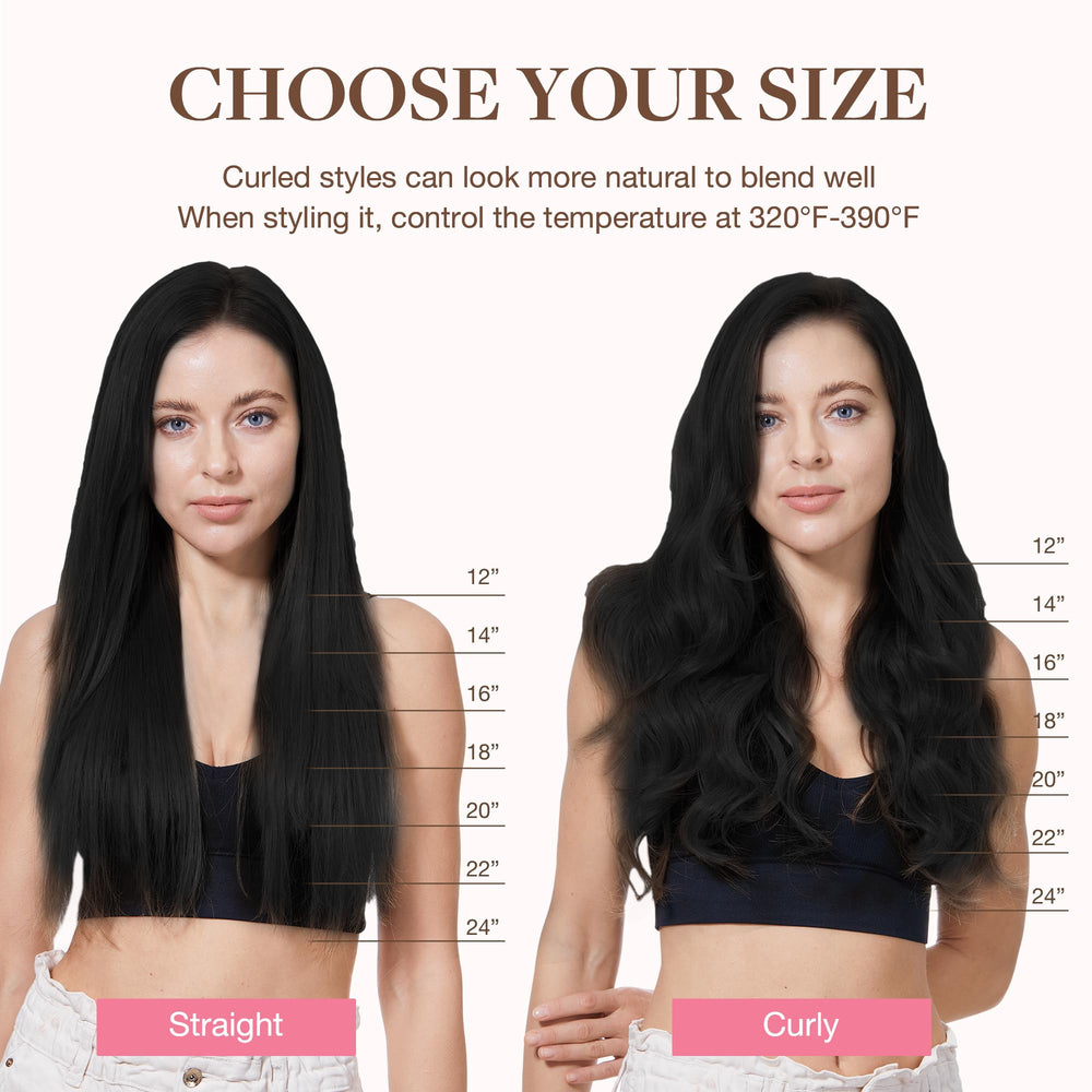 GOO GOO color range clip-ins suit subtle to bold looks.
