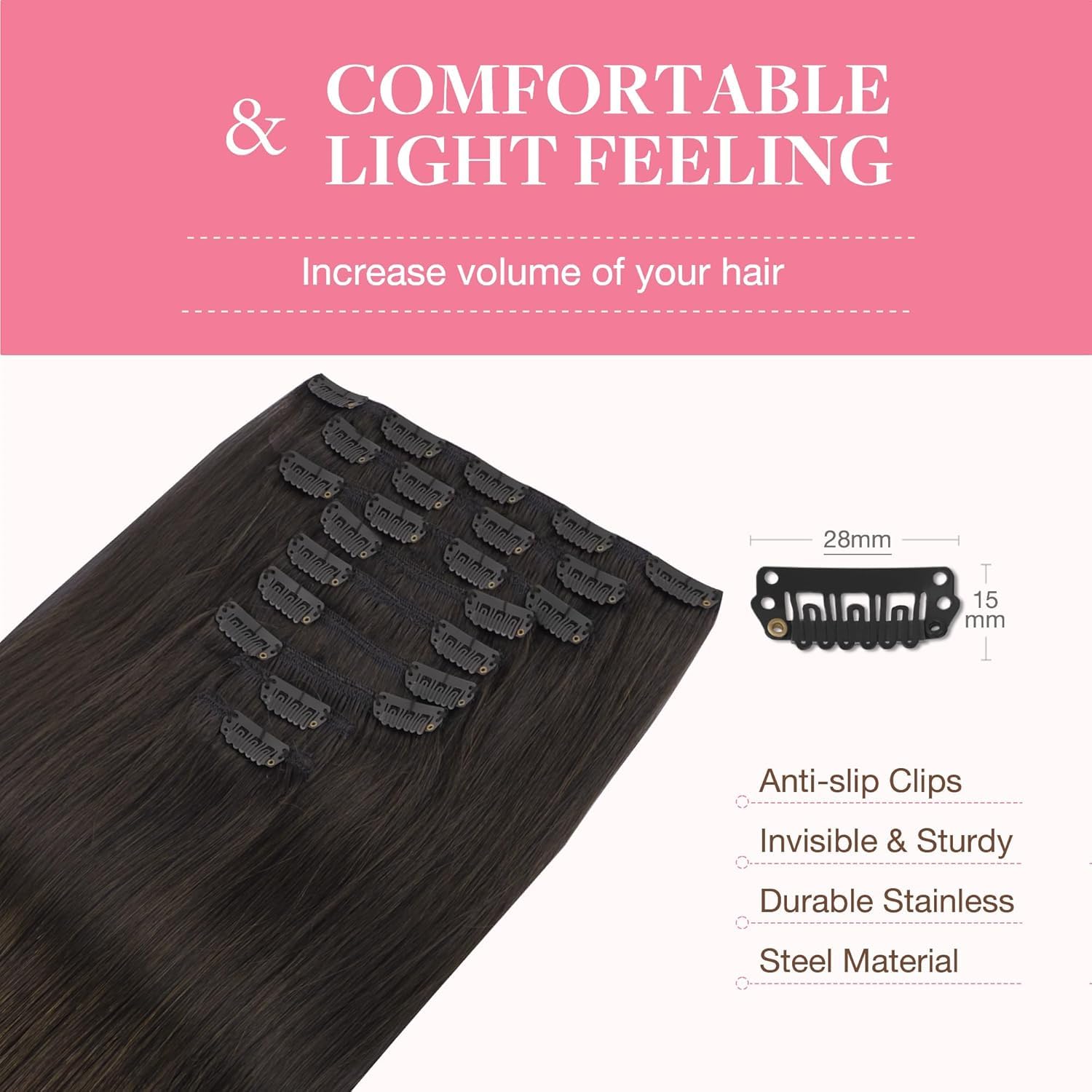 GOO GOO dark brown shade blends with warm tones for natural look
