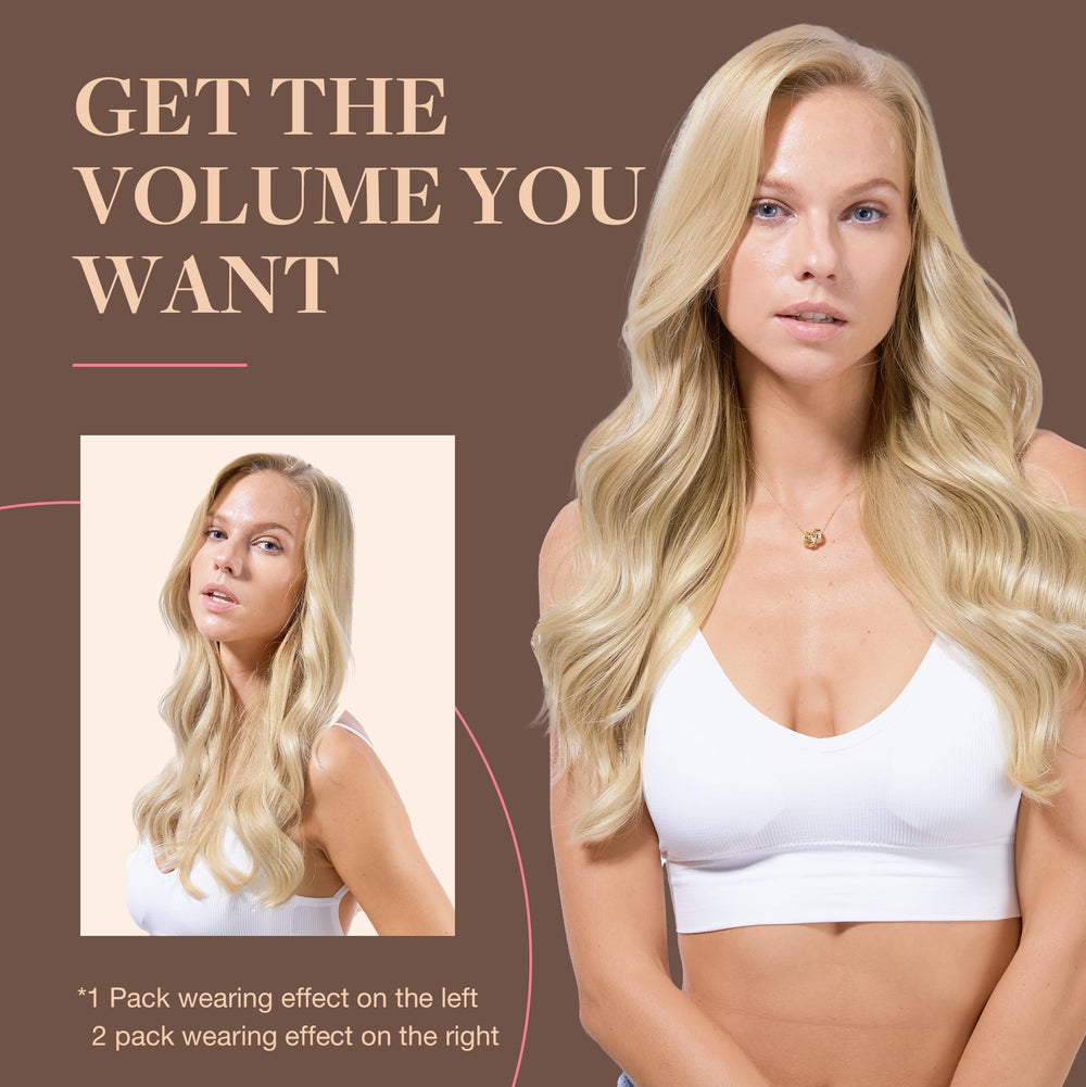 GOO GOO heat-styling friendly extensions support curling and straightening.