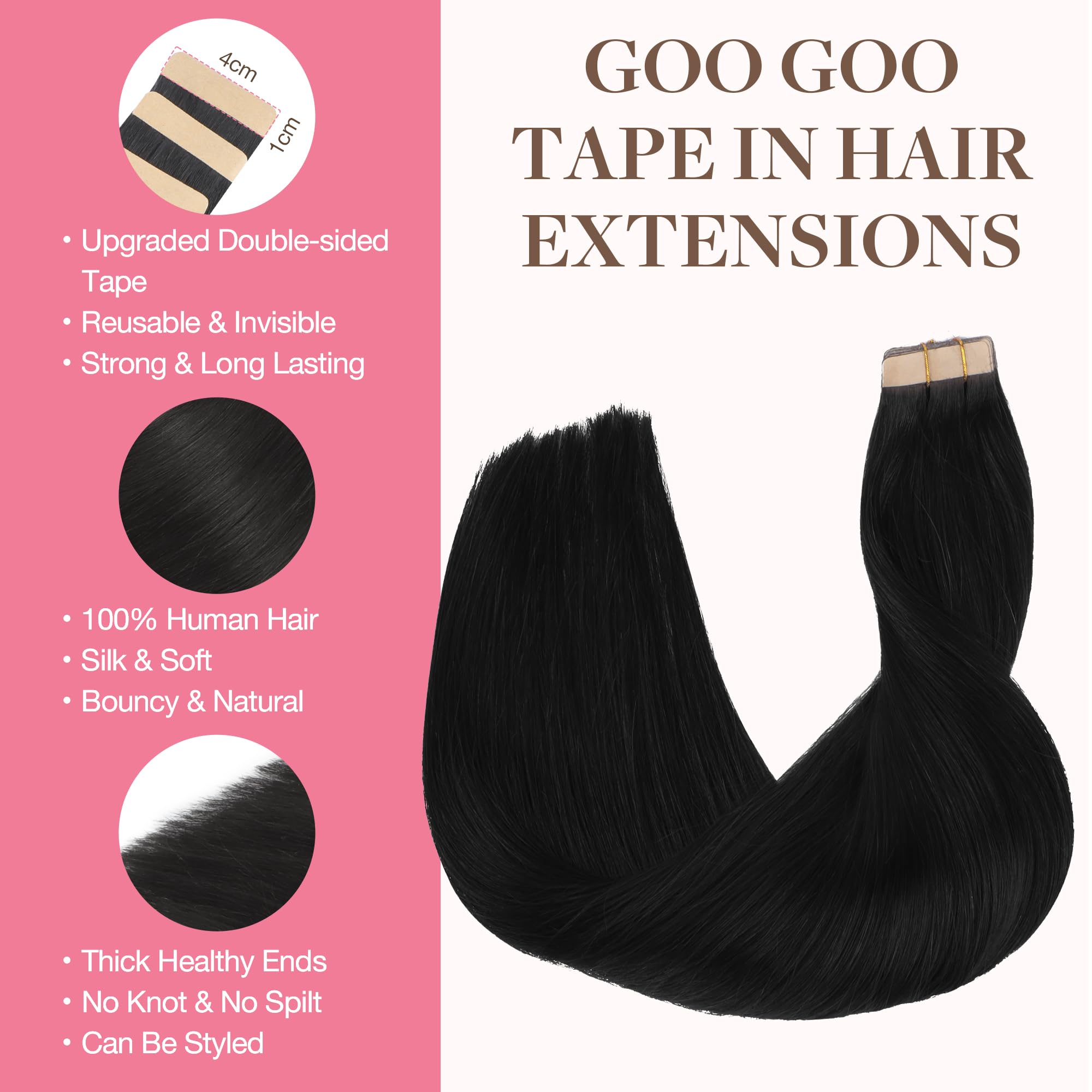 GOO GOO skin weft seamless invisible blend emphasizing discreet attachment