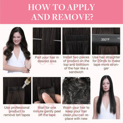 GOO GOO skin-weft detail highlights seamless, invisible attachment.