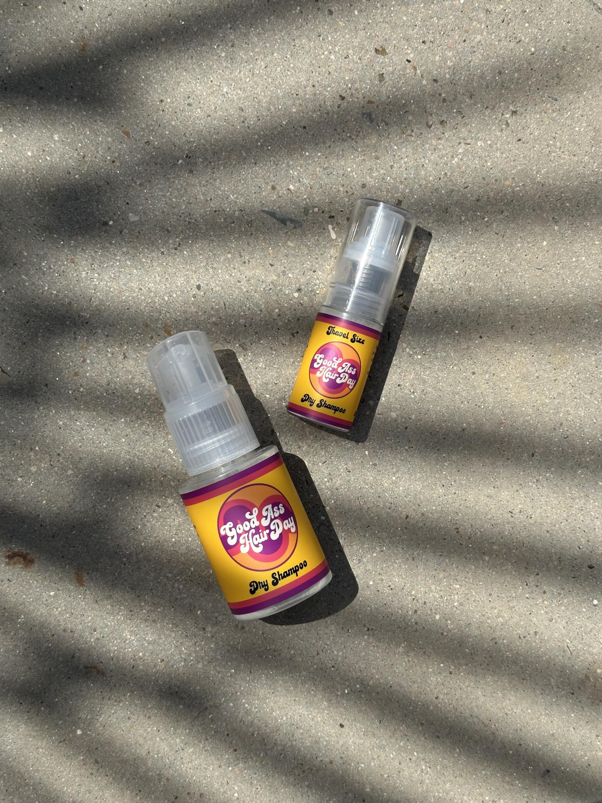 Good Ass Hair Day dry shampoo powder travel case for on-the-go refresh.
