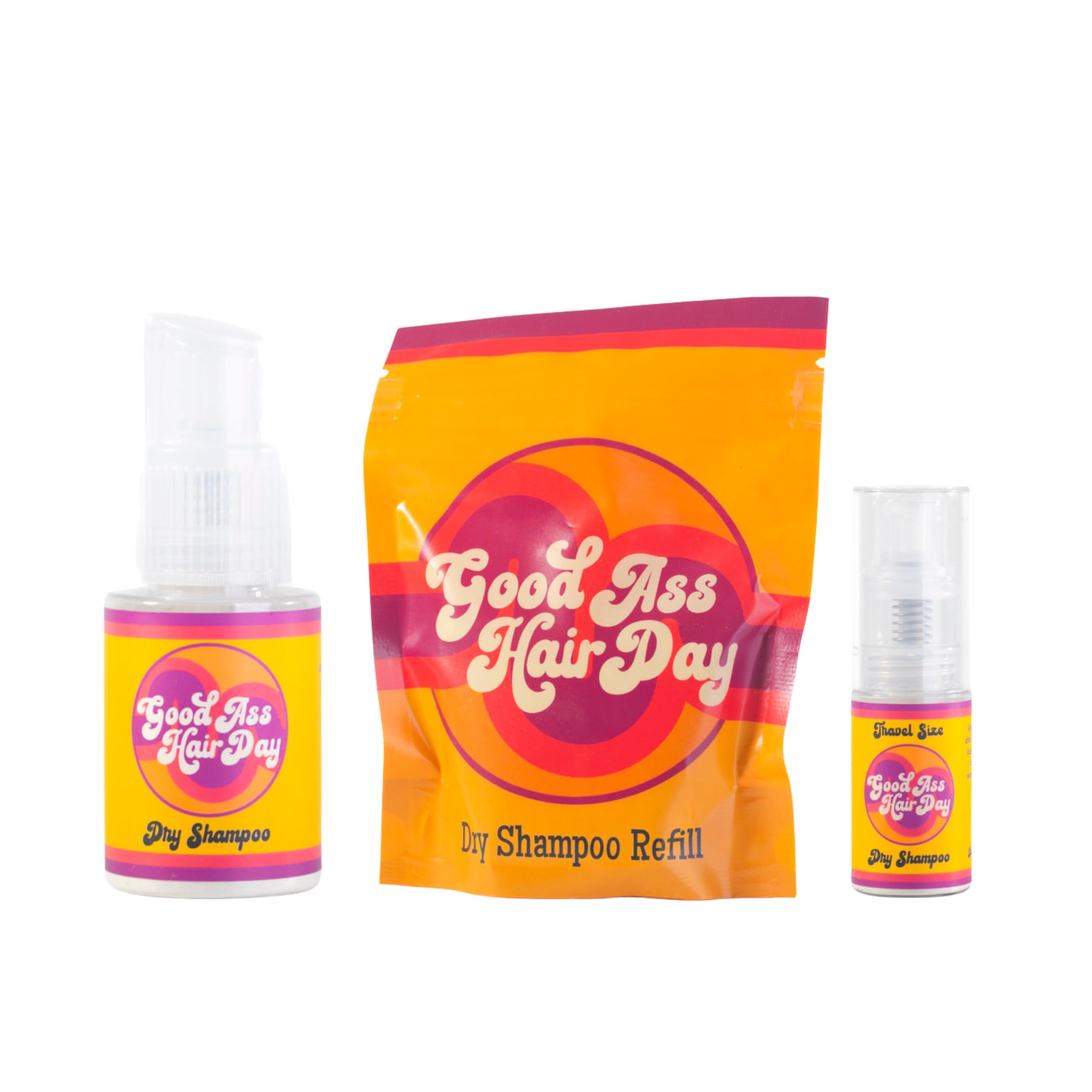 Good Ass Hair Day travel-friendly refill pouch supports on-the-go touch-ups anywhere