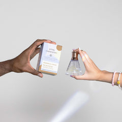 Good Chemistry Magnolia Violet amber-hued bottle evokes warm, lasting impressions