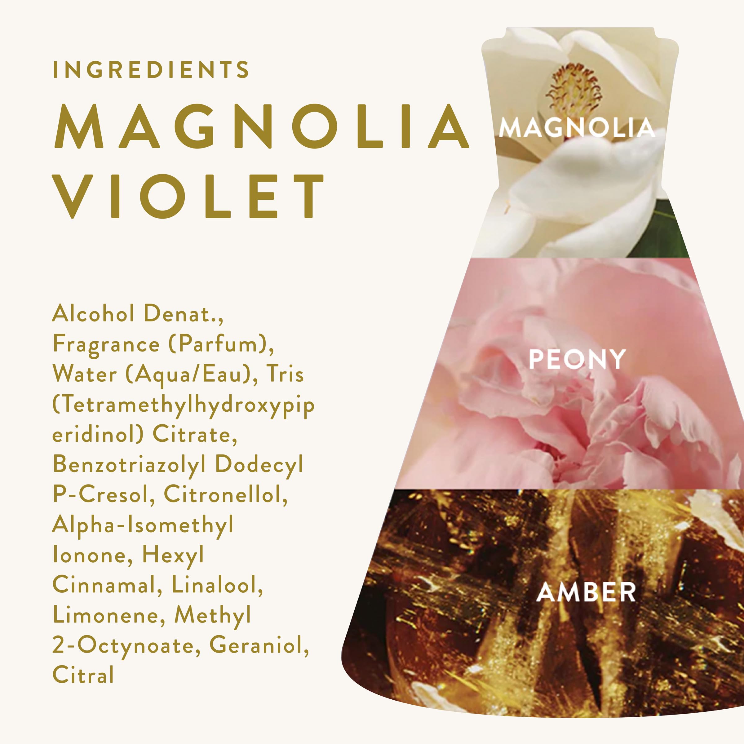Good Chemistry Magnolia Violet ingredients label notes essential oils for skin-friendly use