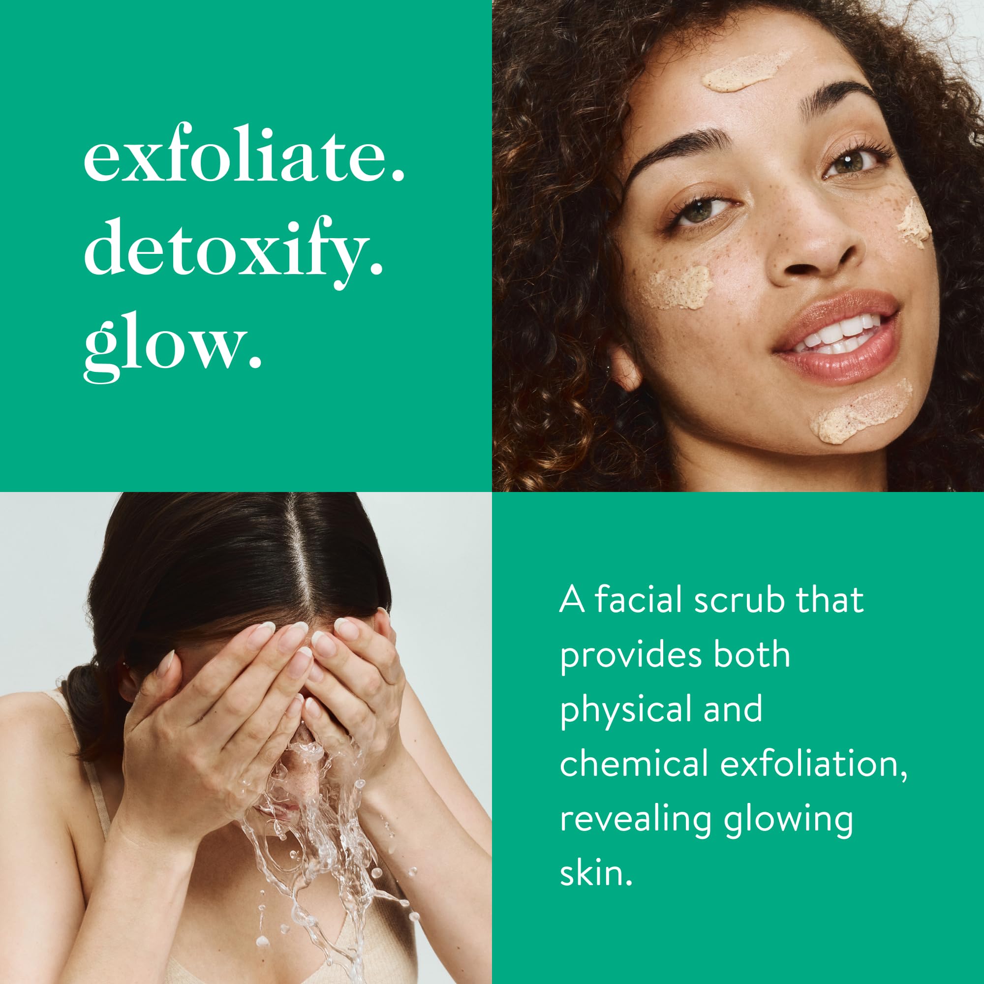 good.clean.goop Fruit Scrub exfoliant grape-seed closeup highlights mild polish refining pores