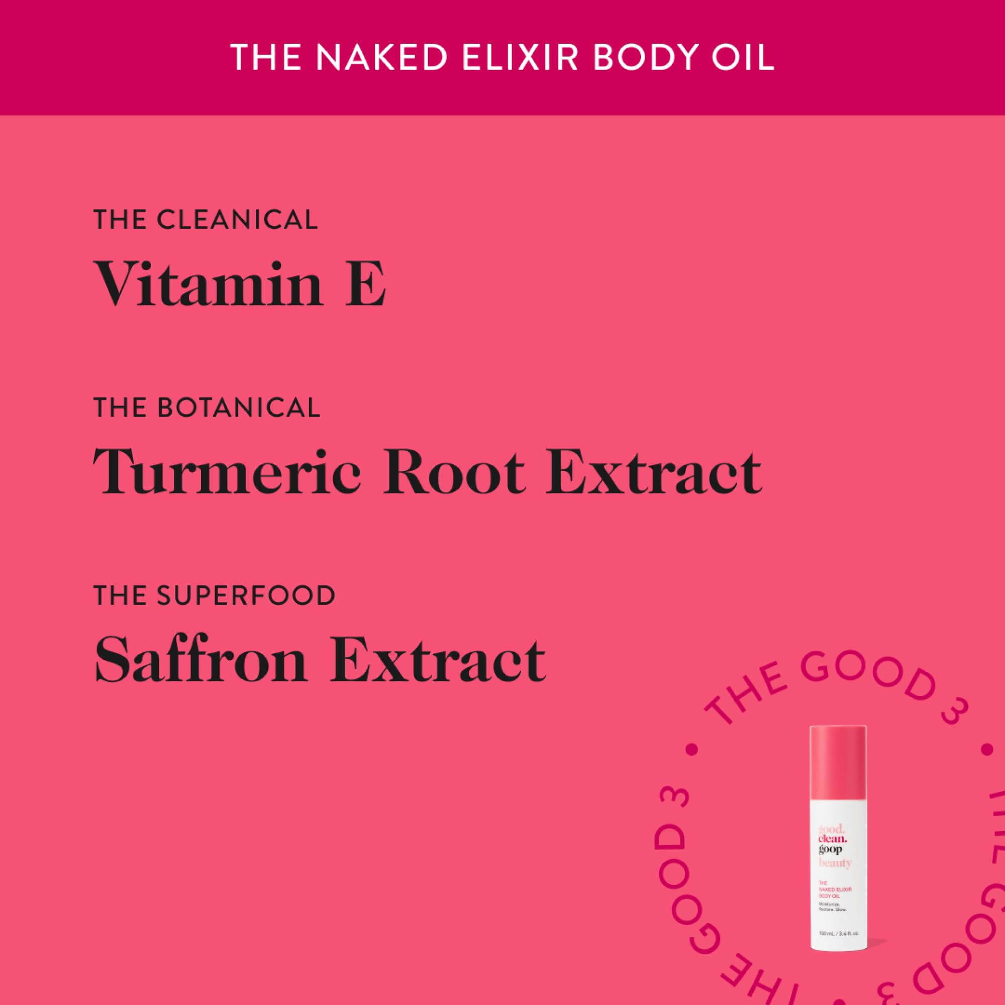 good.clean.goop The Naked Elixir Body Oil being massaged into damp skin after shower