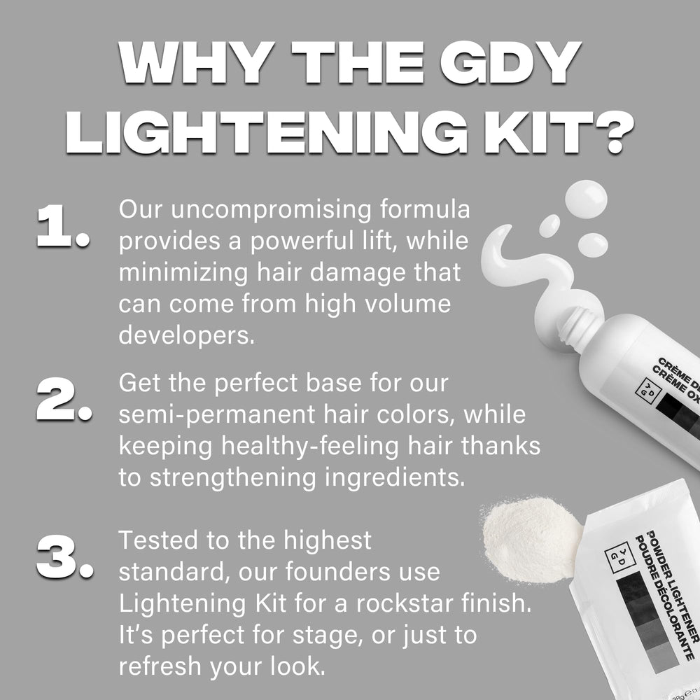 Good Dye Young coconut oil conditioning image emphasizing moisture retention during lightening.