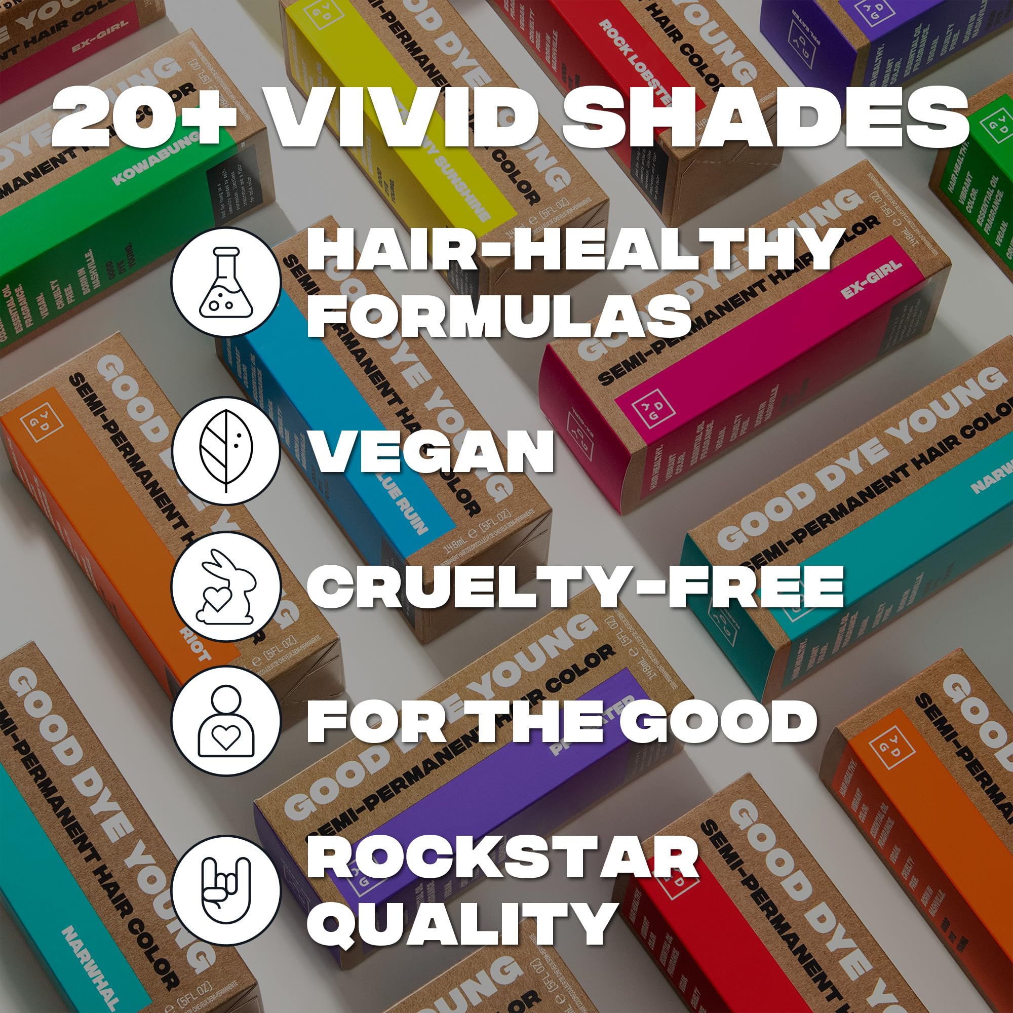 Good Dye Young hair color washout process illustrates gradual fade over washes.
