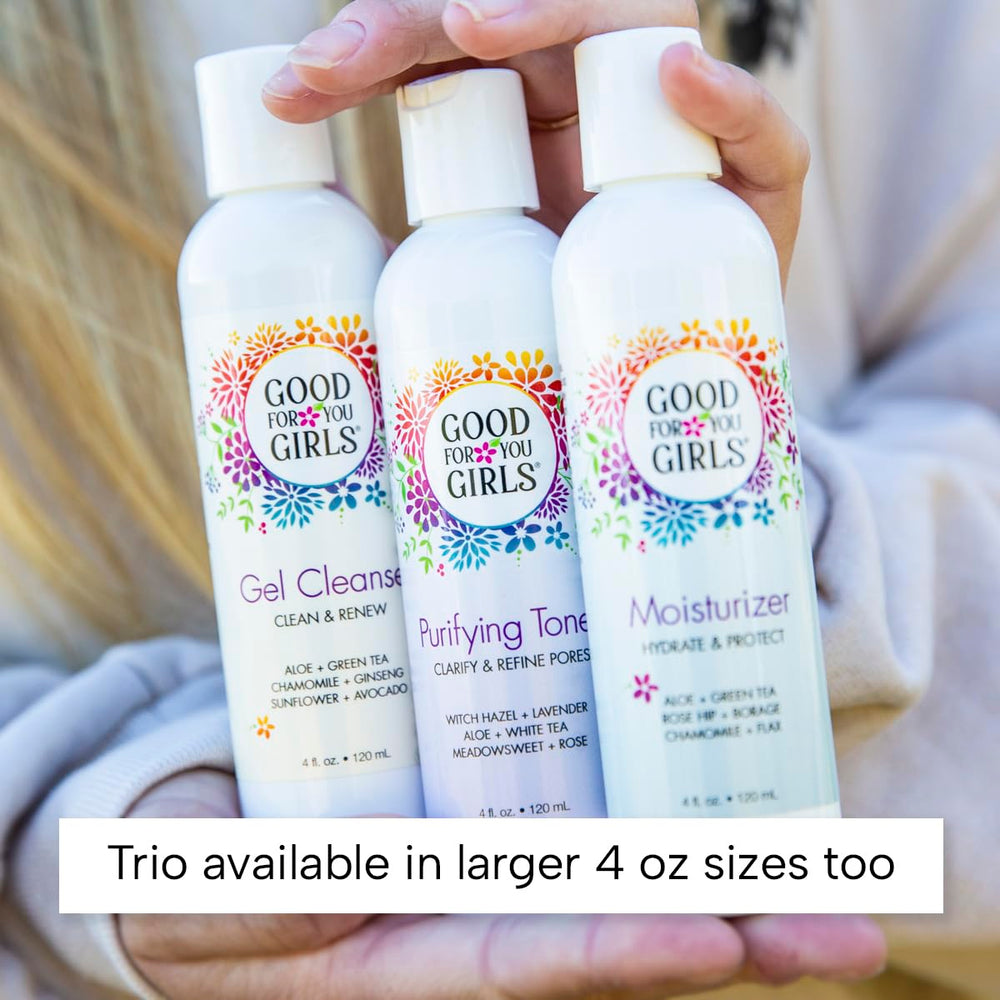 Good For You Girls ingredients close-up highlights natural, plant-based components.