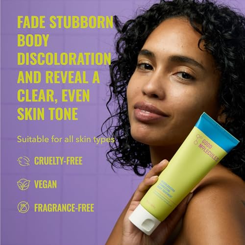 Good Molecules Discoloration Body Treatment texture-closeup shows a lightweight, non-greasy formula.