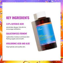 The luxurious texture of Good Molecules Glycolic Exfoliating Toner for gentle exfoliation.