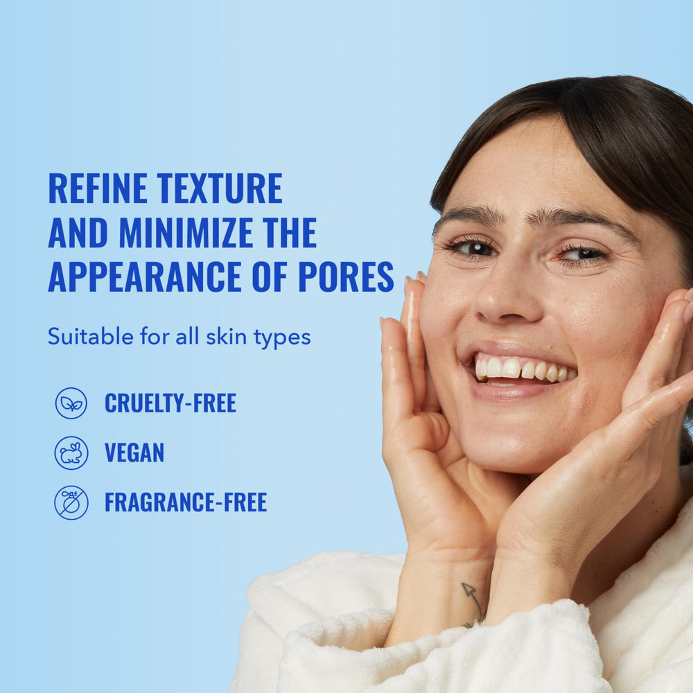 Good Molecules Niacinamide Serum dropper in use for clearer pores.