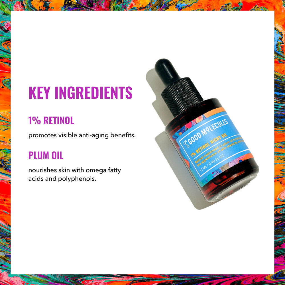 Good Molecules rosehip and plum oil serum bottle with nourishing formula