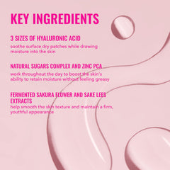 Good Molecules Sakura Hyaluronic Acid Boosting Essence application demonstrates fast-moisture absorption.