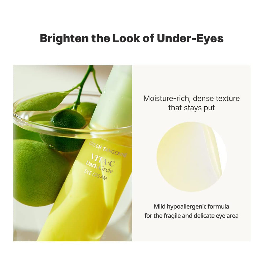 Goodal Green Tangerine Eye Cream after-use skin appears smoother and firmer.