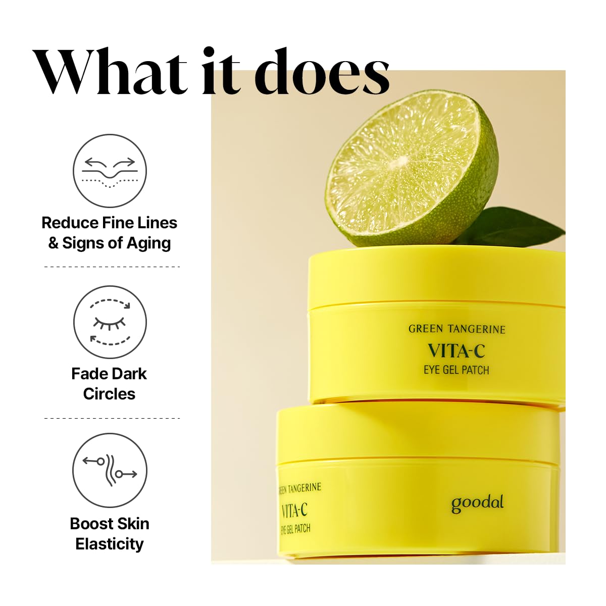 GOODAL Hydrogel texture close-up highlighting smooth, cooling skin feel.