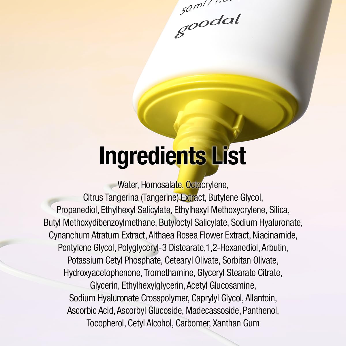 GOODAL sunscreen layered over makeup illustrates seamless daily routine.