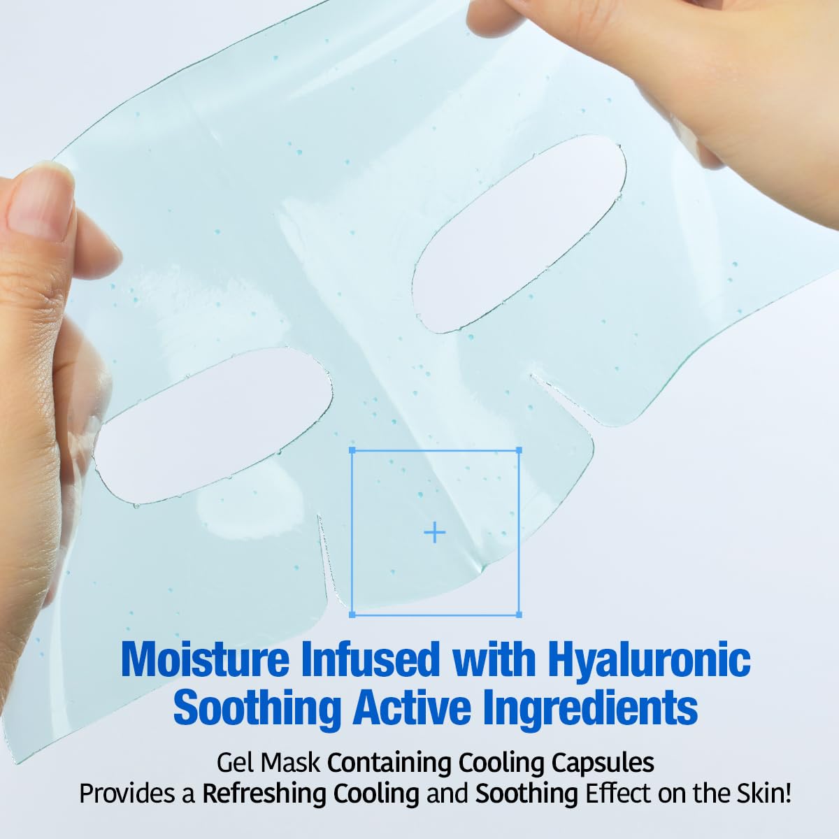 GOODAL Heartleaf Hyaluron Gel Mask pore-firming glow demonstration