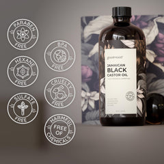 GOODMOOD castor oil used as a relaxing massage oil on the body.