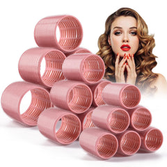 Goodofferplace ceramic thermal hair rollers 18-piece set for even heat distribution and lasting curls.