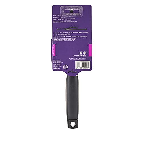 Goody Oval Brush ion-infused-bristles image shows frizz control and smoothness.