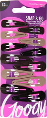Goody pinzas cabello clip contorno metal diseño ergonómico para sujeción cómoda