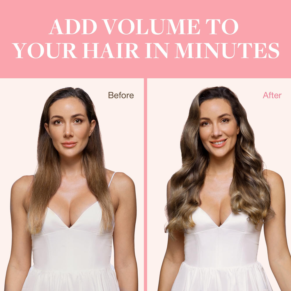 GOO GOO Remy clip-ins, 120g, 7pcs for fuller-looking hair.