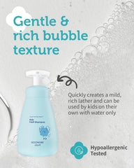 GOONGBE Kids' Fresh Shampoo Royal TheraTea Guard closeup signals natural, kid-friendly care