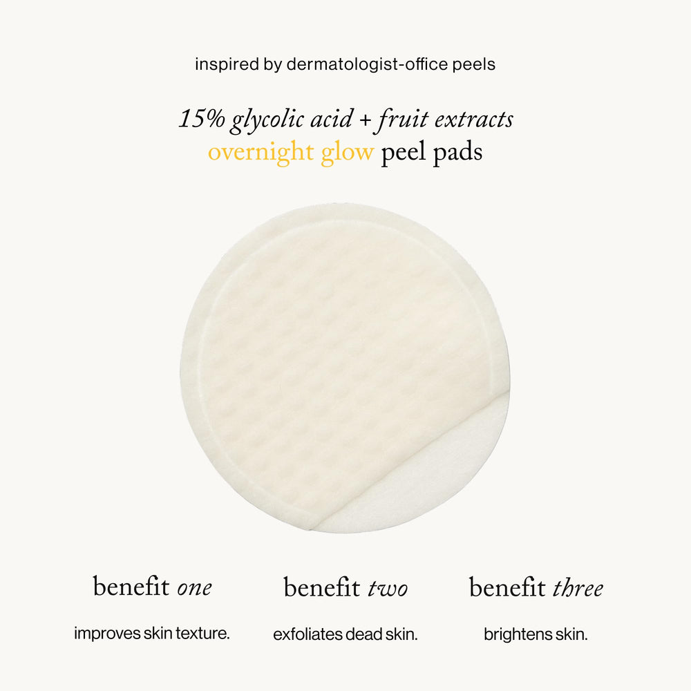 Goop Beauty glycolic pads on a clean surface showing gentle resurfacing benefits