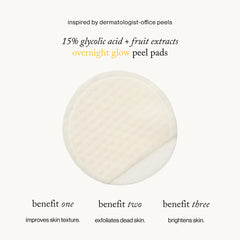 Goop Beauty glycolic pads on a clean surface showing gentle resurfacing benefits