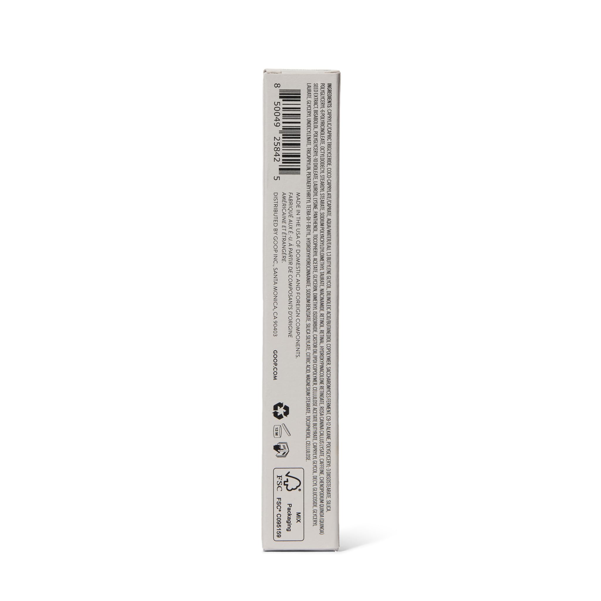 Goop Beauty 3x Retinol Eye Lift Serum in-use during nighttime routine for gentle renewal.