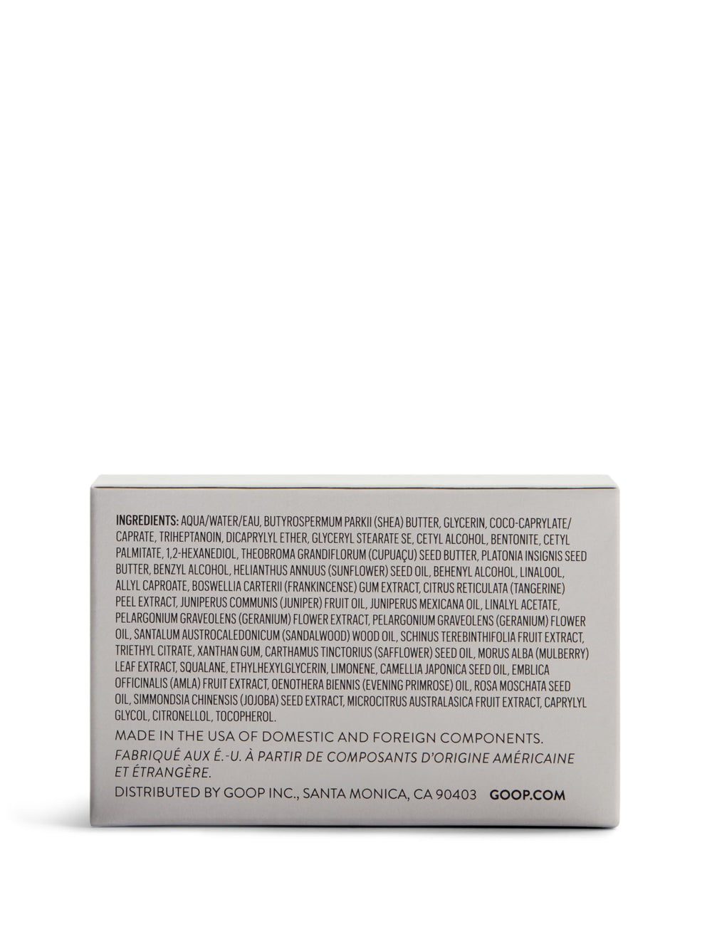 goop Beauty Body Butter citrus scent in bathroom evokes spa like routine