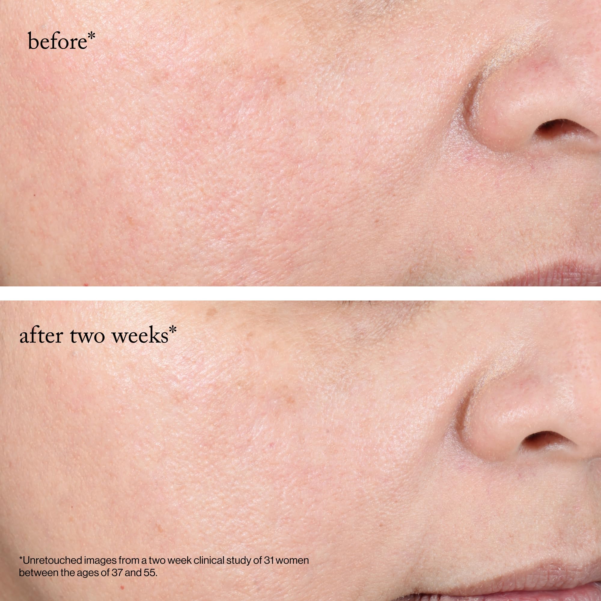 goop Beauty clinical-results graphic illustrating improved radiance and exfoliation.