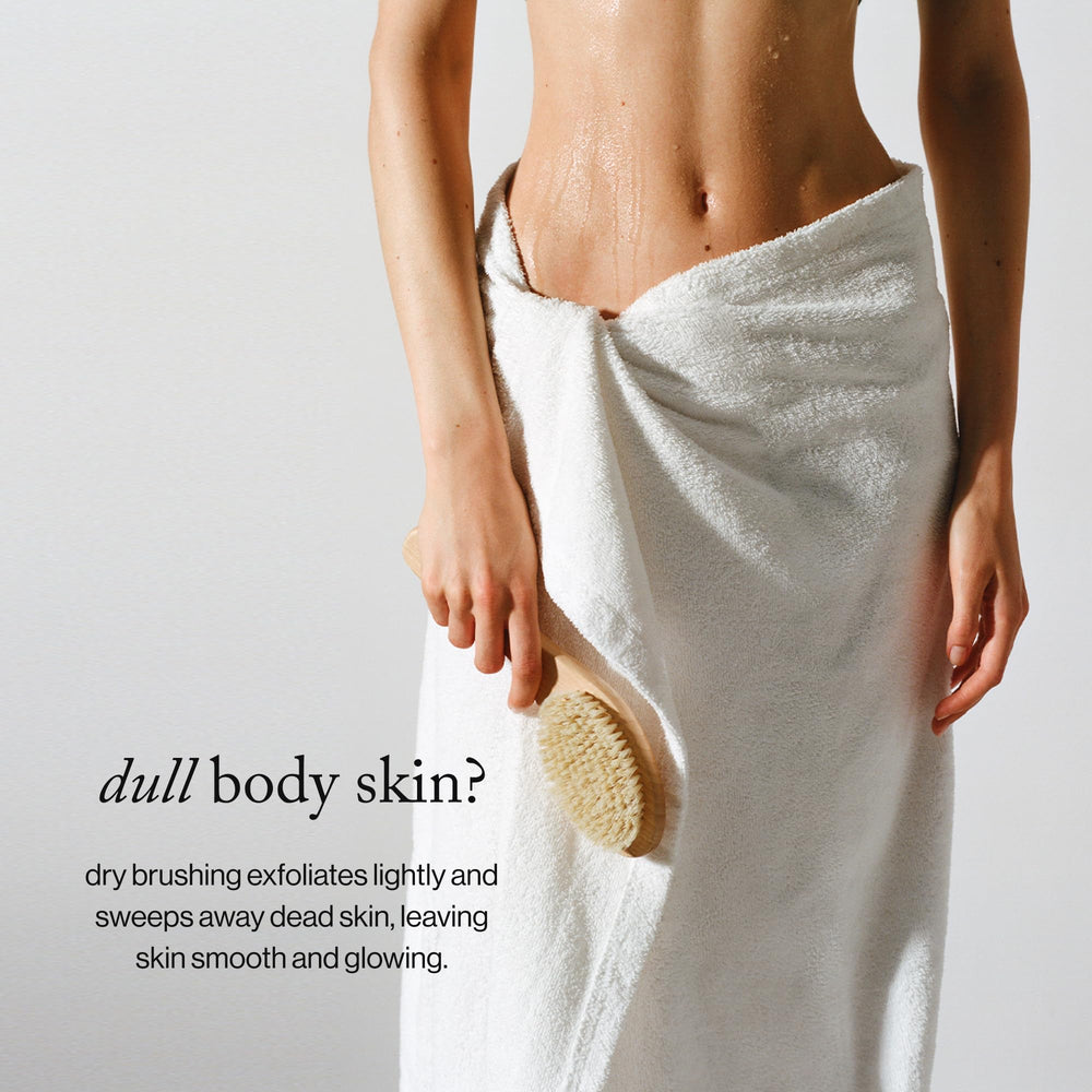 Goop Beauty Dry Brush used before shower for energizing exfoliation ritual